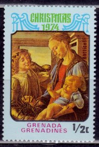 Grenada, Grenadines, 1974, Madonna and Child,1/2c, MNH**