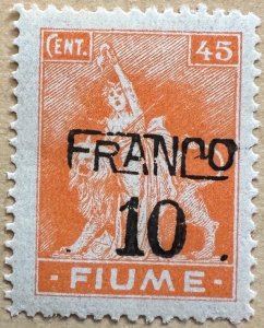 Fiume 1919-20 Sc.60 Unused