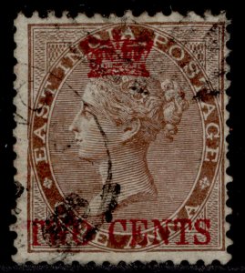 MALAYSIA - Straits Settlements QV SG2, 2c on 1a deep brown, FINE USED. Cat £100.