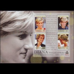 ST.VINCENT 2007 - Scott# 3577 Sheet-Princess Diana NH