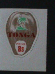 ​TONGA-1972-SC#304-LOVELY BEAUTIFUL COCONUT SHAPE CUT -MINT VF HARD TO FIND