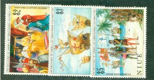 NIUE 621-3 MH CV $14.55 BIN $6.50