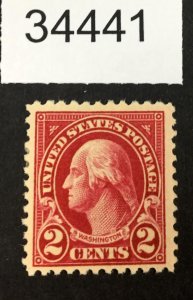 MOMEN: US STAMPS #554 MINT OG H LOT #34441