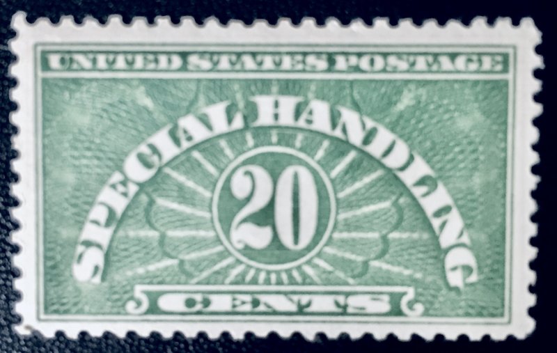 United States #QE4a 20¢ Special Handling (1925).  Unused. Light hinge mark.