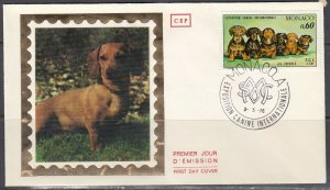 Monaco Scott 1017 FDC - Intl. Dog Show