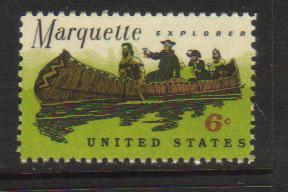 #1356 MNH 6c Father Marquette 1968 Issue