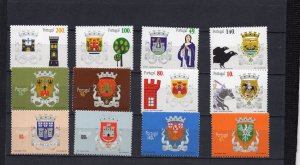 PORTUGAL 1996-1998 YEARS ARMS SET OF 12 STAMPS & 6 S/SMNH