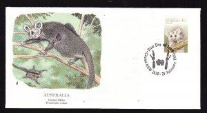 Flora & Fauna of the World #148b-stamp on FDC-Animals-Greater Glider-Australia-s