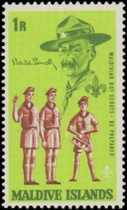 Maldive Islands #243-246, Complete Set(4), 1968, Scouts, Never Hinged