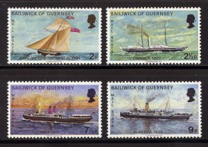 Guernsey 64-67 MNH, Mail Boats Set from 1972.