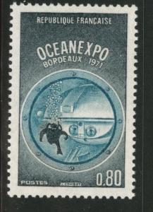 FRANCE Scott 1300 MNH** Underwater exploration 1971 stamp