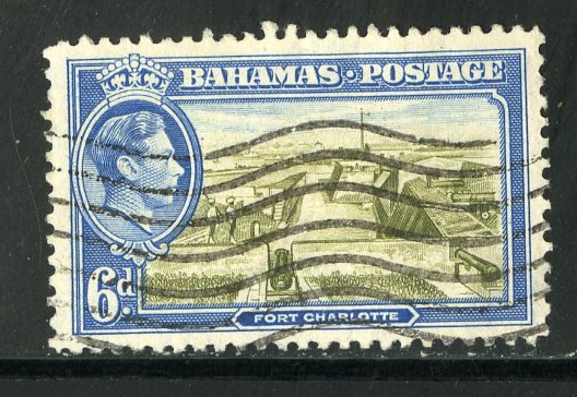 BAHAMAS 107 USED SCV $1.25 BIN $.60 FORT CHARLOTTE