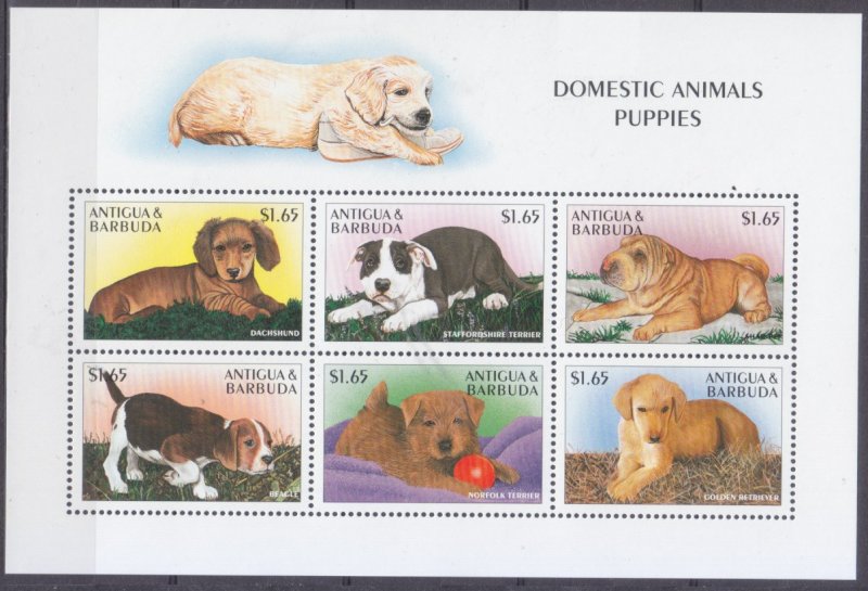 1997 Antigua and Barbuda 2612-2617KL Dogs 9,50 €