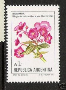 C596 ARGENTINA 1524 MNH FLOWERS