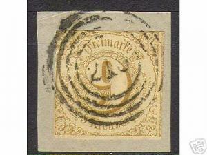 Thurn & Taxis #55 VF Used On Piece