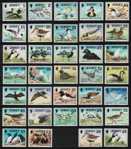 Jersey Sea Birds and Waders 34v COMPLETE SG#774-805