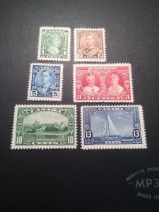 Canada Scott #211-16 Mint Hinged Catalog $26 See My Listings For Hard Stamps!