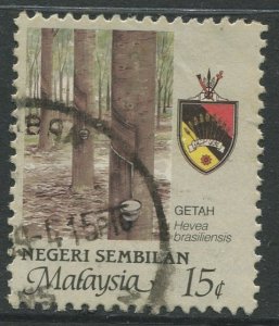 STAMP STATION PERTH Negri Sembilan #103 Agriculture Type & State Crest Used 1986