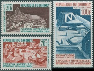 Dahomey 1967 SG290-292 World Fair set MNH