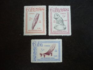 Stamps - Cuba - Scott# 791- 793 - Mint Hinged Set of 3 Stamps