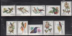 Rwanda 1130-39 Birds Mint NH