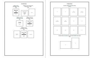 PRINTED HONDURAS [CLASS.] 1865-1940 STAMP ALBUM PAGES (48 pages)
