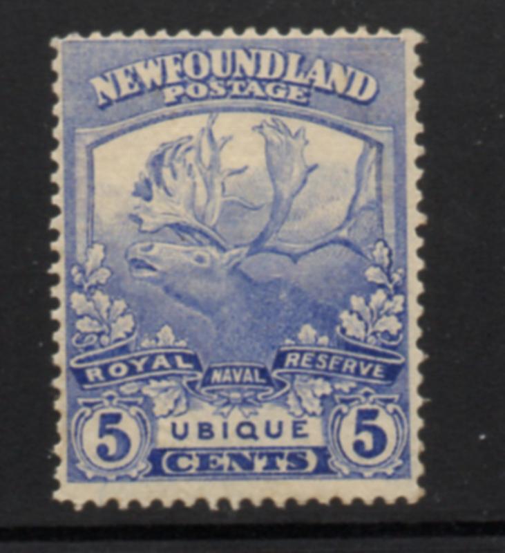 Newfoundland Sc 119 1919 5 c Trail of the Caribou stamp mint