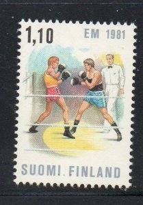 Finland Sc 652 1981 Boxing Championships stamp mint NH