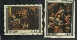 Paraguay; Scott 1031-1032, 1036; 1967; Unused; NH