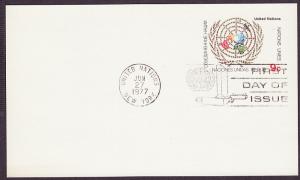 United Nations #UX7 uncacheted FDC
