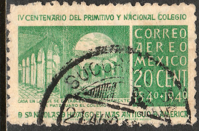 MEXICO C108 20c School of San Nicolas 1st in America Used. VF. (687)