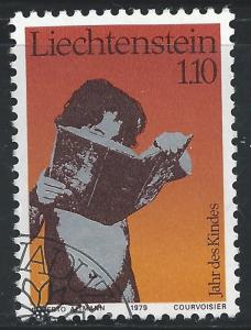 Liechtenstein #667 1.10fr Child Reading