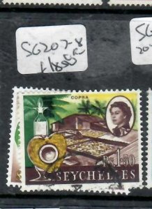 SEYCHELLES  QEII   SG 207-208      VFU          P1121H