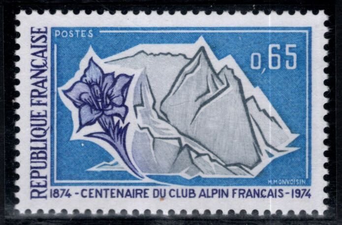 France Scott 1398 MNH** Alps stamp