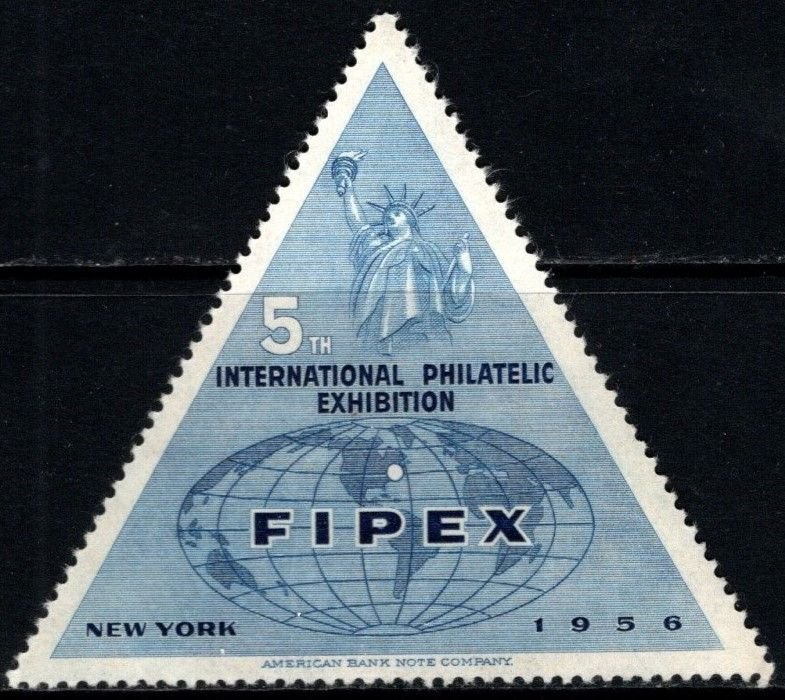 1956 US Poster Stamp FIPEX International Philatelic Exhibition Set/4 MNH