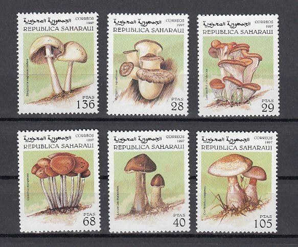 Sahara, 1997 Cinderella issue. Various Mushrooms issue.  ^