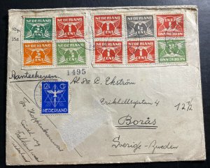 1934 Kenswaard Netherlands Cover To Boras Sweden