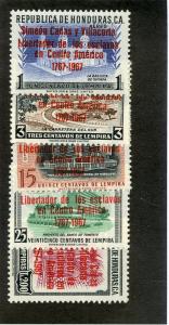 HONDURAS C414-C418 MNH SCV $4.60 BIN $2.50 ARCHITECTURE