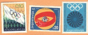 YUGOSLAVIA  SC# RA38-40 **MNH**  1970  SEE SCAN