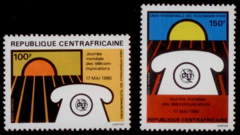  Central African Republic 1980 SC# C229-30 MLH E90