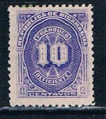 Nicaragua J17  LH Numeral (N0146)+