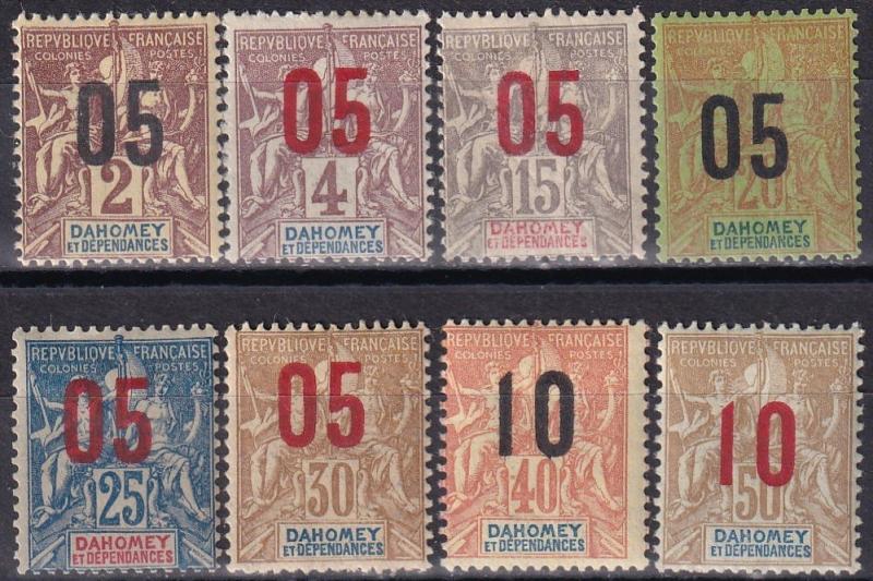 Dahomey #32-9 F-VF Unused  CV $16.00  Z909