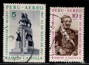 Peru Scott C236-C237 used Ramon Castilla set 1969