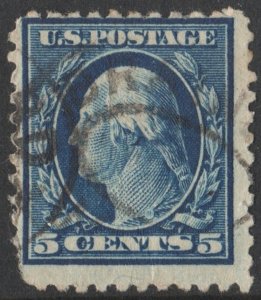 SC#504 5¢ Washington Single (1917) Used/Faults