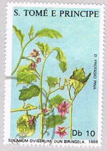Saint Thomas and Prince Is 819d Used Solanum ovigerum (BP20414)