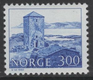 NORWAY SG786 1982 3k DULL ULTRAMARINE MNH 