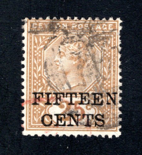 Ceylon #153,  F/VF, Used,   CV $20.00 ......  1290121