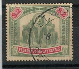 60784 - MALAYA Federate Malay States - STAMPS: SG # 24 Used   FINE - ELEPHANTS