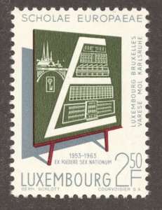 Luxembourg Scott 400 MNHOG - 1963 10th Anniversary of European Schools Issue