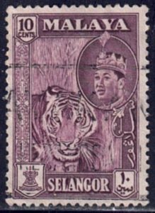 Malaya Selangor #86 Used Single Stamp (U1)